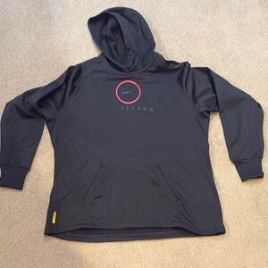 Nike Black Hoodie with Red Accents